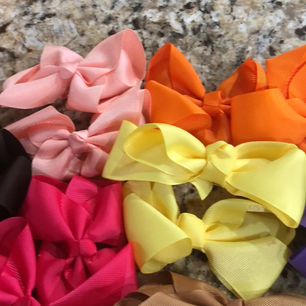 Colorful Kids Hair Bow Set 20